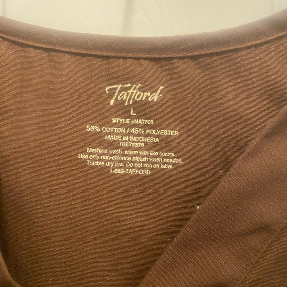 Tafford Brown Scrub Top - Picture 2 of 4